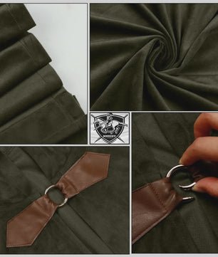 Middeleeuwse Fluwelen Kapmantel - Renaissance Cape met Capuchon voor Halloween en Cosplay