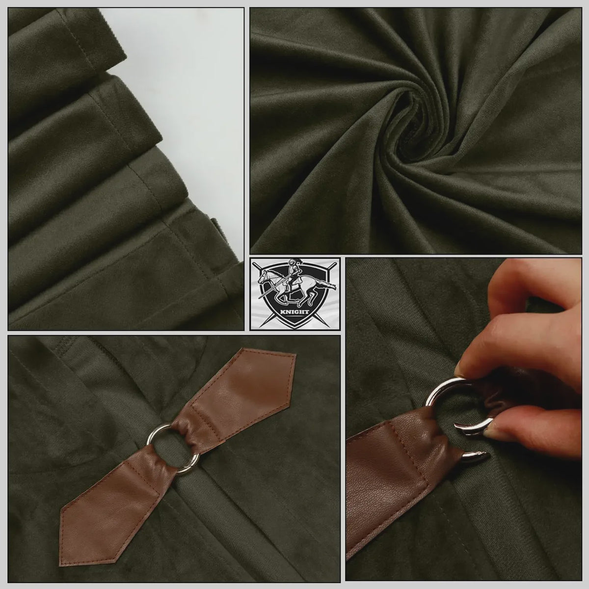 Middeleeuwse Fluwelen Kapmantel - Renaissance Cape met Capuchon voor Halloween en Cosplay