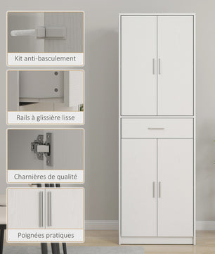 HOMCOM Keukenbuffet Kast met Deuren, Lades en Verstelbare Planken - Modern Design