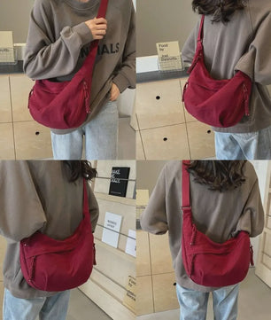 Casual Dames Crossbody Tas - Grote Capaciteit, Lichtgewicht Hobo Bag