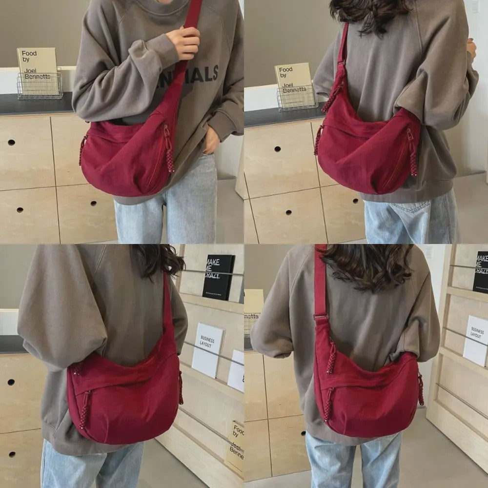 Casual Dames Crossbody Tas - Grote Capaciteit, Lichtgewicht Hobo Bag