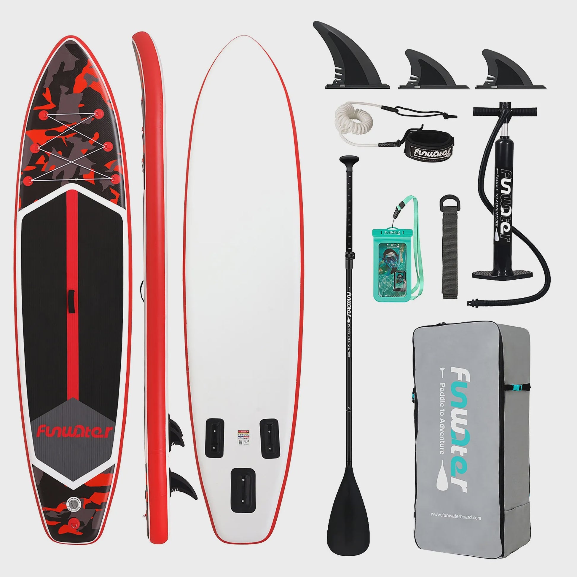 Opblaasbaar SUP Board 350cm - Extra Breed & Stabiel - 205kg Max Belasting - Voor Oceaan & Water Surfen