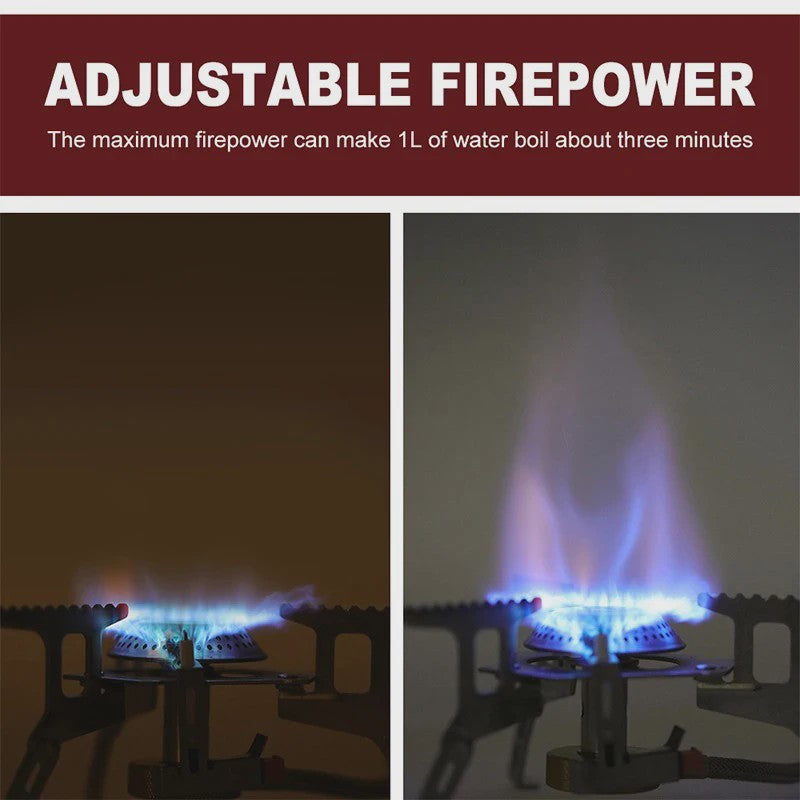 Compacte Camping Gasbrander 3500W - Opvouwbaar & Draagbaar voor Outdoor Avonturen