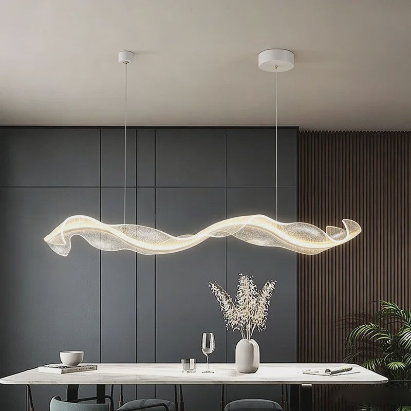 Moderne LED Plafondlamp Golvend Design - Hanglamp voor Woonkamer & Eetkamer