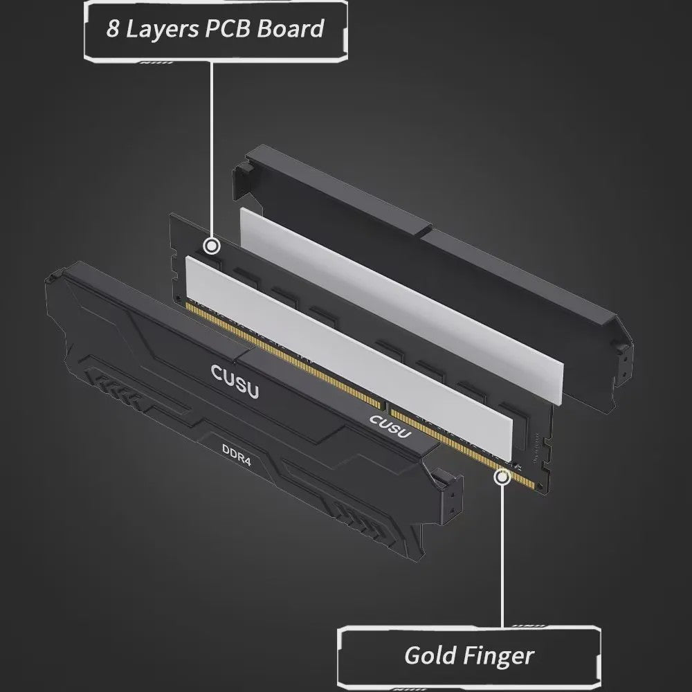 CUSU DDR4 RAM Geheugen Module 3200MHz UDIMM voor Desktop Moederborden