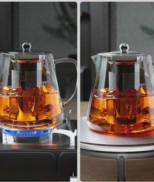 Glazen Theepot met RVS Infuser - Hittebestendig & Stijlvol