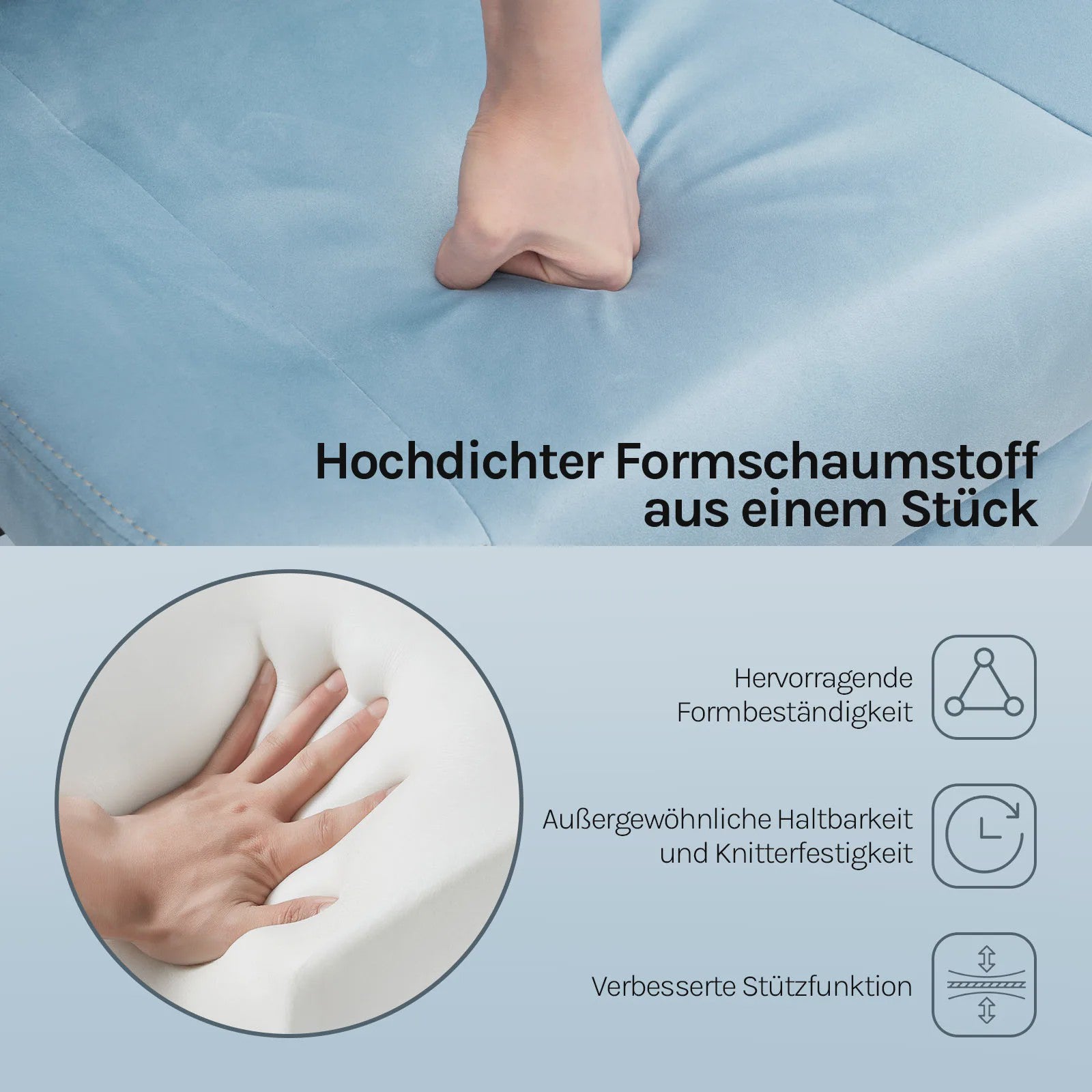 WOLTU Ergonomische Gaming en Bureau Stoel met Verstelbare Armleuningen en Voetensteun