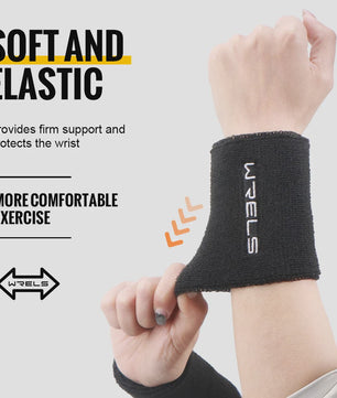 WRELS Sport Polsband - Zweetabsorberend Terry Cloth voor Fitness, Tennis, Yoga