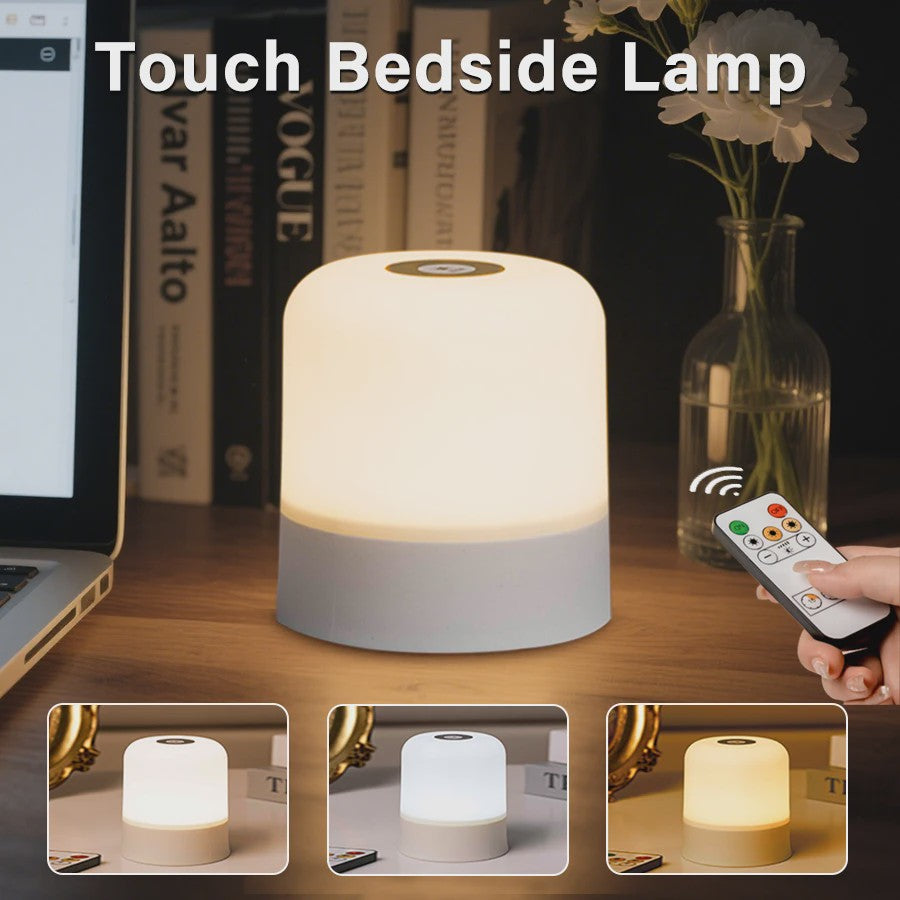 Oplaadbare Sfeerlamp met Afstandsbediening - Touch Sensor, RGB Kleuren & Dimbaar