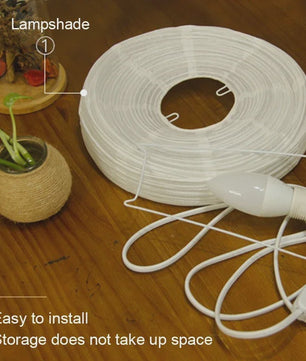 Japanse Rijstpapieren Tafellamp met LED - Sfeervolle Verlichting voor Woonkamer, Slaapkamer & Bureau