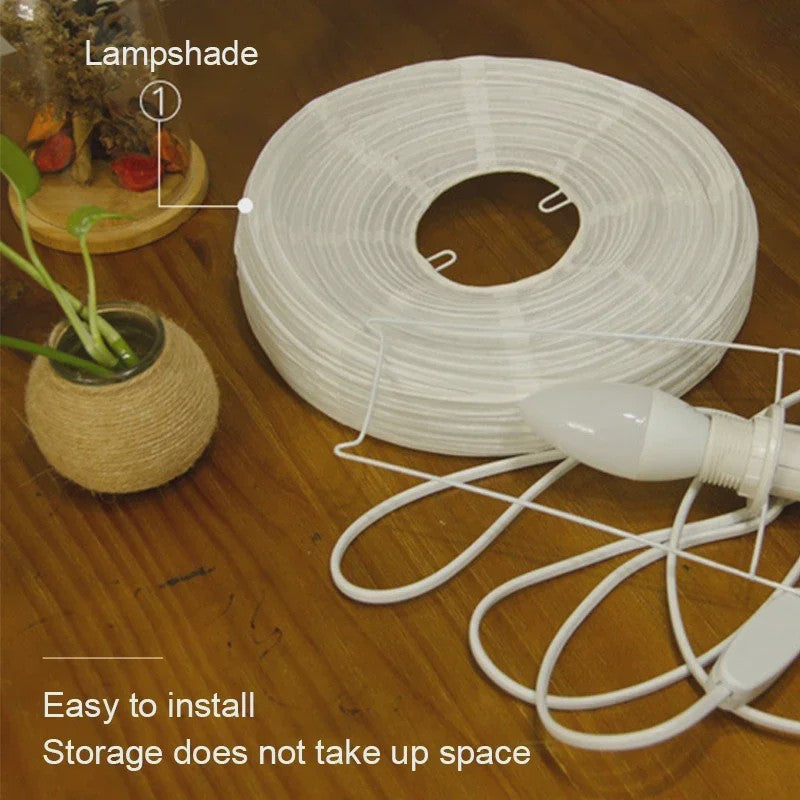 Japanse Rijstpapieren Tafellamp met LED - Sfeervolle Verlichting voor Woonkamer, Slaapkamer & Bureau