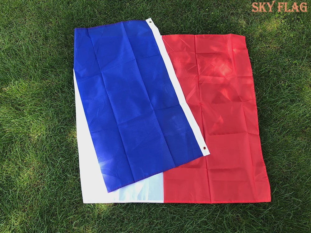 Franse Vlag - Blauw Wit Rood Polyester - 60x90cm & 90x150cm