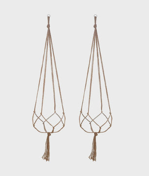 Macramé Plantenhanger - Decoratieve Hangmand voor Binnen & Buiten