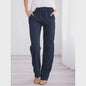 Dames Linnen Broek met Elastische Taille en Koord - Comfortabel en Ademend