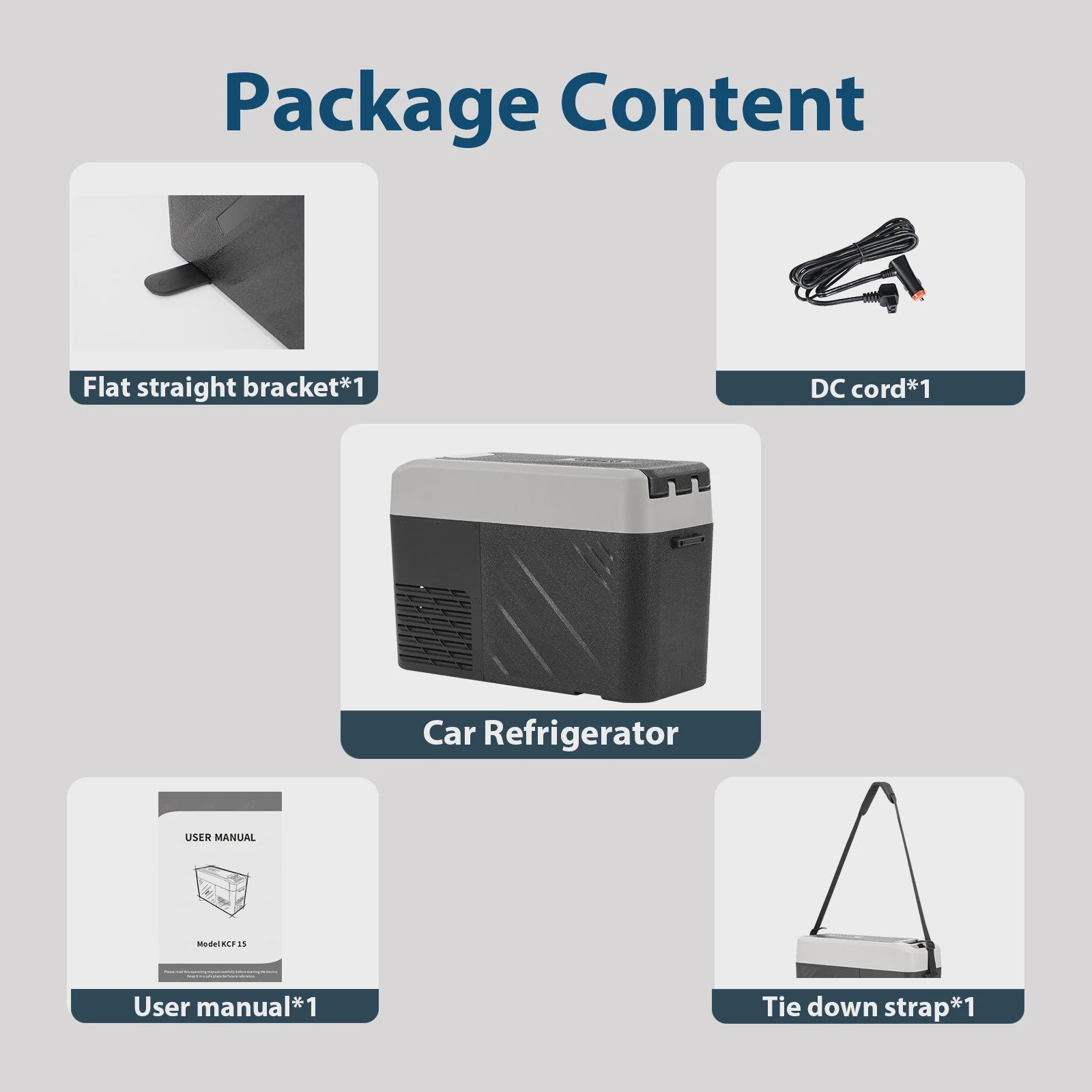 Alpicool KCF15 15L Draagbare Compressor Koelbox - Ideaal voor Auto, Camping & Reizen (12/24V)