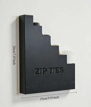 3D Geprinte Wandhouder Organizer voor Kabelbinders - Zware Kwaliteit voor Garage & Werkplaats