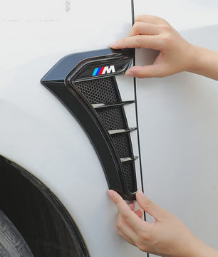 Decoratieve Zijfender Stickers voor BMW M Performance - Carbon & Piano Black