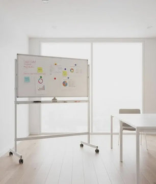 Dubbelzijdig Mobiel Whiteboard 120x60cm met Magneten, Pennen en Gum