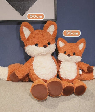 Schattig Pluche Vos Speelgoed - Zacht Knuffel Vos - Verkrijgbaar in 35cm en 50cm