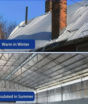 Isolatiemateriaal Rol: 3.5mm Aluminium Folie Dubbelzijdig Reflecterend (50x300cm) - Ideaal voor Ramen, Garagedeuren, Dak & meer