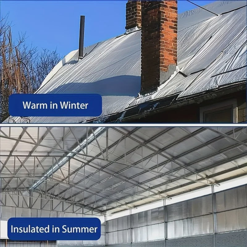 Isolatiemateriaal Rol: 3.5mm Aluminium Folie Dubbelzijdig Reflecterend (50x300cm) - Ideaal voor Ramen, Garagedeuren, Dak & meer