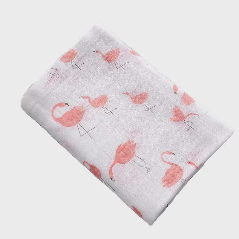 Dubbellaags Bamboe Katoen Muslin Baby Dekentje - Ademend en Multifunctioneel