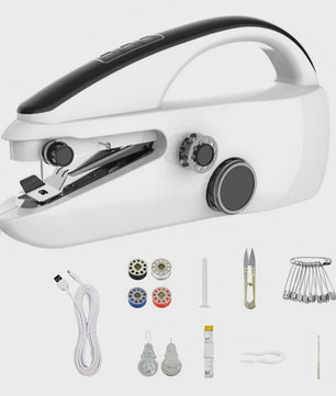 Mini Naaimachine Handheld - Draadloos, 2 Snelheden, Ideaal voor Snelle Reparaties