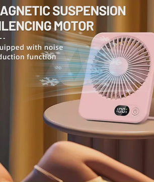 Mini Draagbare USB Ventilator met Powerbank Functie - Koeling voor Onderweg & Bureau