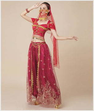 Prachtig Belly Dance Kostuum - Princess Stijl Outfit voor Dames | Dans, Feest & Halloween