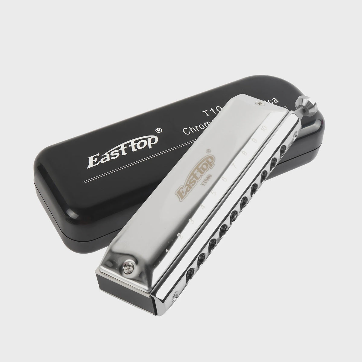 Professionele Chromatische Mondharmonica C - 10 Gaten, 40 Tonen