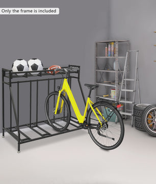 4-Plaats Fietsenrek Staand met Haken - Indoor Fietsenstalling Organizer