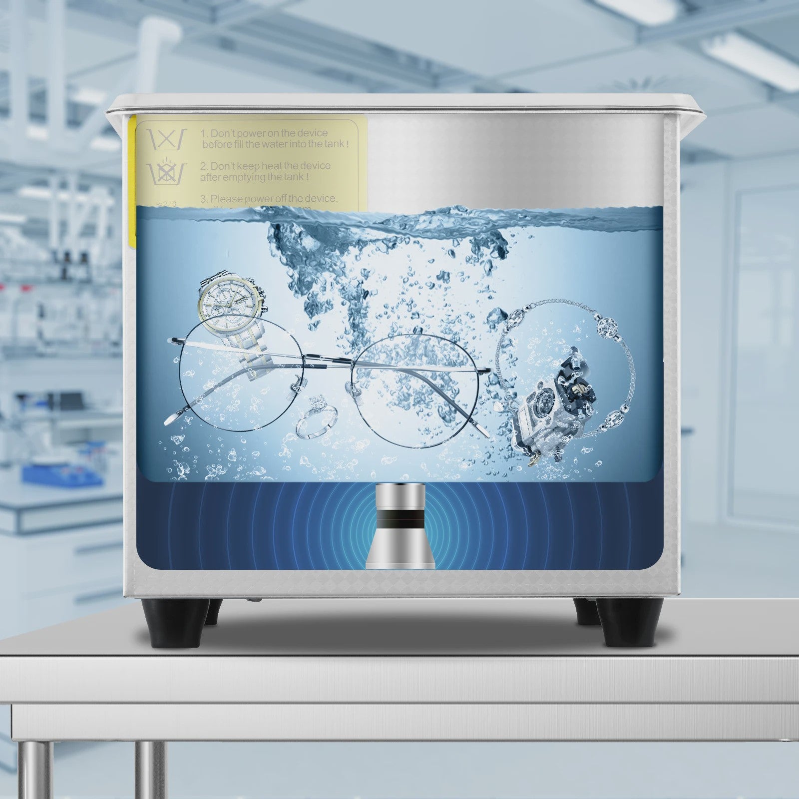 1.3L Ultrasone Reiniger met Digitale Timer - Krachtige & Draagbare Ultrasone Schoonmaakmachine voor Sieraden, Brillen & Meer