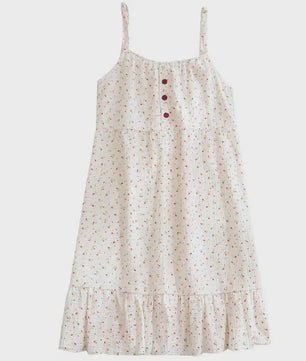 Zomer Pyjama Set Dames - Bloemendruk Nachtkleding met Knopen