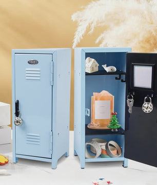 Mini Metal Lockerkastje - Kantoor & Slaapkamer Organizer met Slot