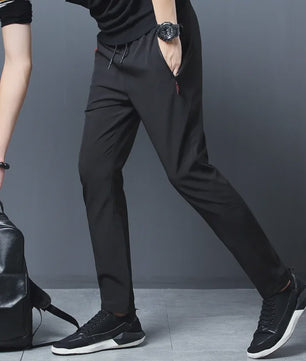 Heren Casual Broek Slim Fit Jogger met Elastische Taille - Blauw, Zwart, Grijs - Plus Size