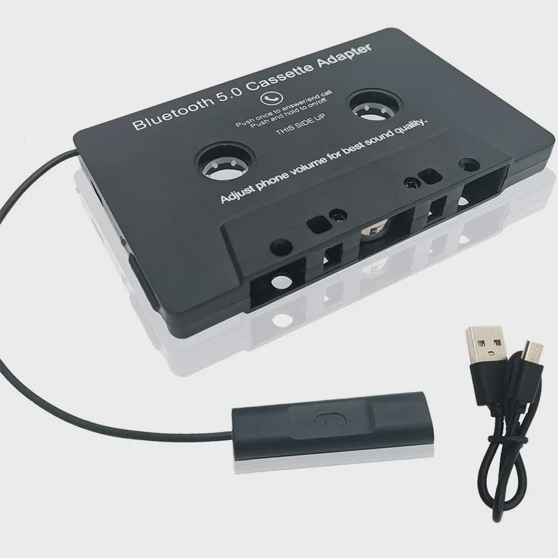 Bluetooth 5.0 Cassette Adapter voor Auto: Draadloze Muziek & Handsfree Bellen