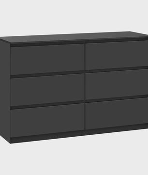 Moderne Commode met 6 Lades - 120x40x75cm - Woonkamer, Slaapkamer, Hal
