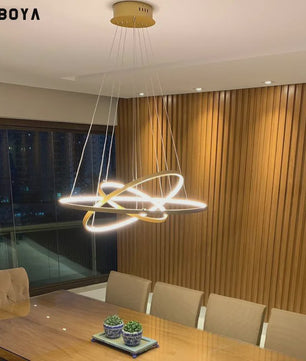 Moderne LED Plafondlamp Ring Design - Hanglamp voor Woonkamer, Eetkamer & Slaapkamer