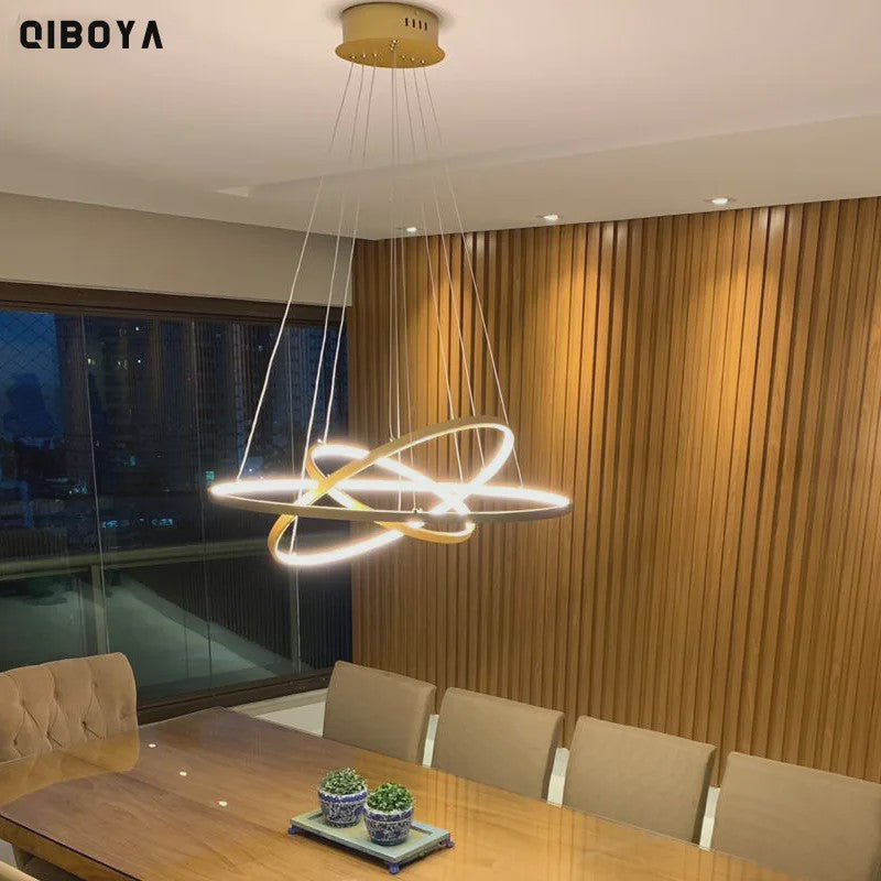 Moderne LED Plafondlamp Ring Design - Hanglamp voor Woonkamer, Eetkamer & Slaapkamer
