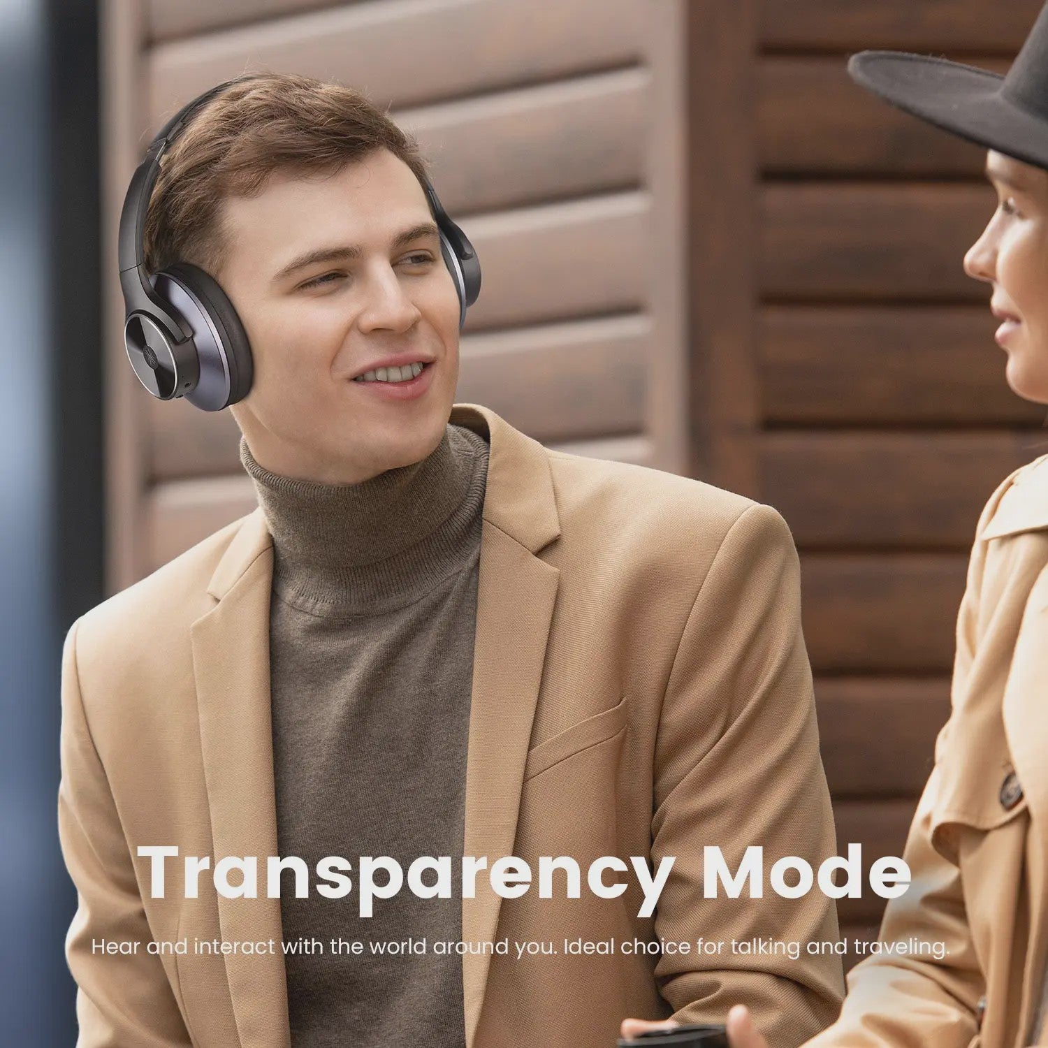 Oneodio A10 Draadloze Over-Ear Koptelefoon met Hybride ANC, Hi-Res Audio & 50u Batterijduur