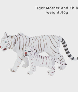 Realistische Wild Animal Speelgoed Set: Olifant, Leeuw, Cheetah, Tijger - Educatief Cadeau