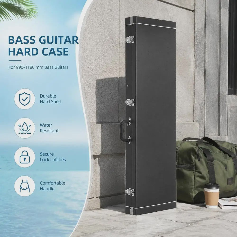 Robuuste Bass Gitaar Koffer - Hardcase 122cm met Slot