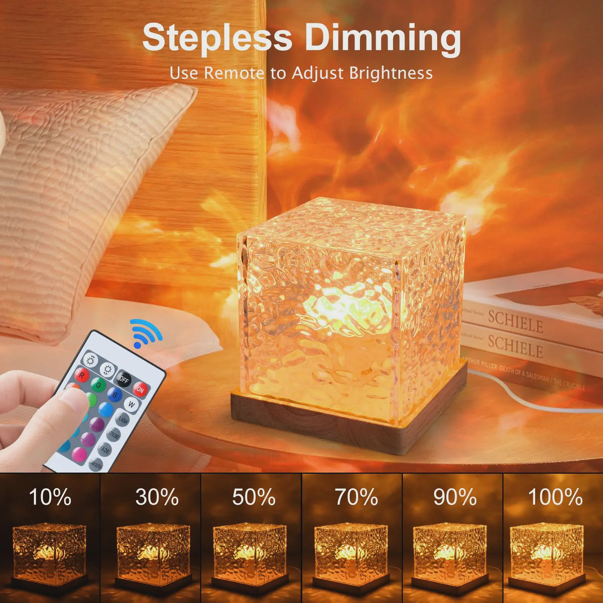 Dynamische Water Rimpel Projector Lamp - 16 Kleuren & Afstandsbediening voor Sfeervolle Decoratie