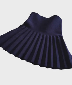 Meisjes Gebreide Plissé Rok - Kinderen 2-12 Jaar - Herfst Winter Stijl