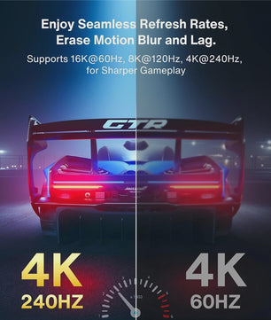 Navceker 2-Poorts DisplayPort KVM Switch: 8K 60Hz, 4K 240Hz, USB 3.0 - Deel 1 Monitor & 4 Apparaten