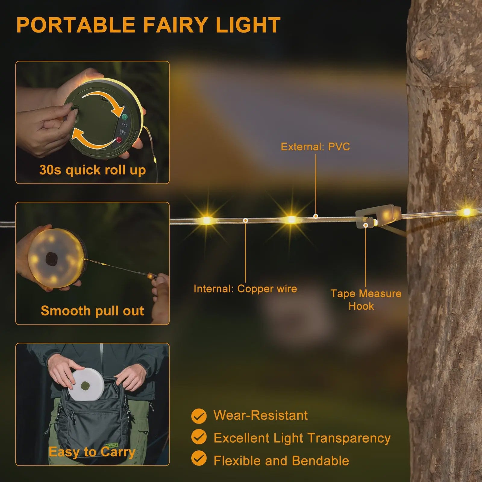 Draagbare LED Camping Lamp met Dimfunctie & SOS - Waterdicht IP64