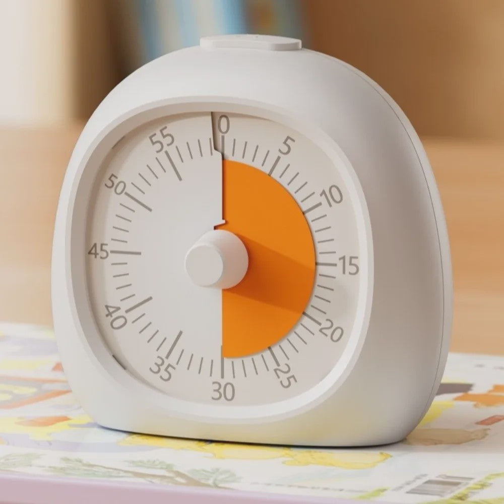 Visuele Timer 60 Minuten - Stille Tijdmanagement Hulp voor Kinderen & Keuken