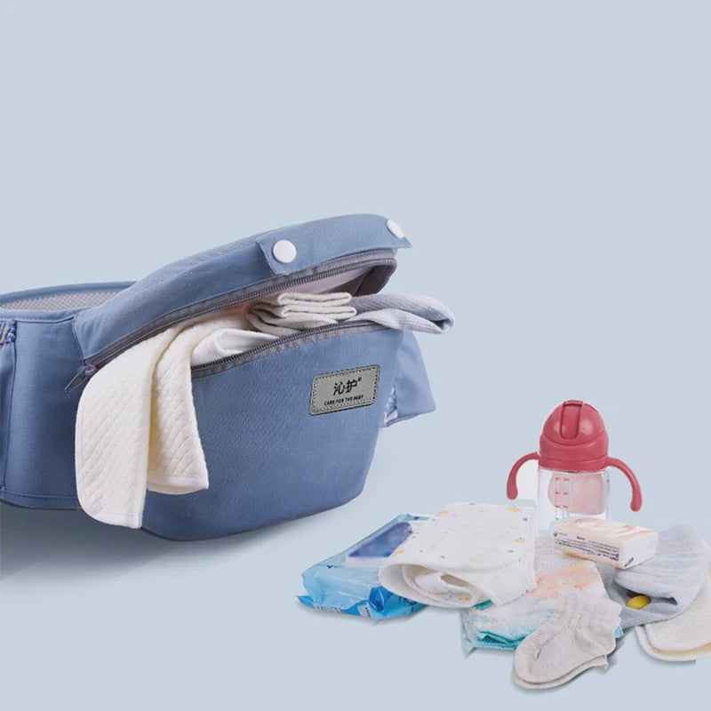 Ergonomische Baby Draagzak met Heupzitje - Multifunctioneel & Comfortabel