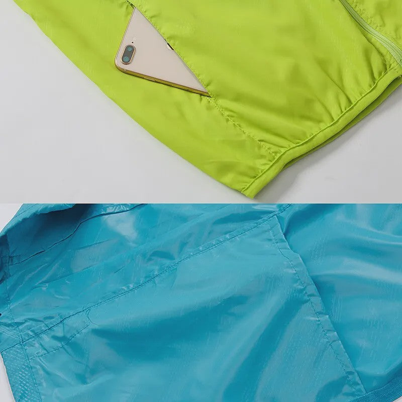 Unisex Winddichte & Waterdichte Outdoor Jas - Sneldrogend & UV-beschermend