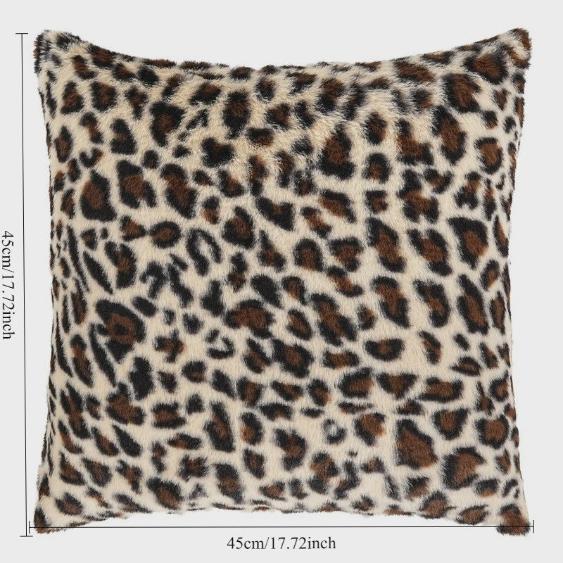 Luxe Kussenhoes Luipaardprint Fluweel - Zacht & Decoratief voor Sofa